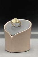 خاتم دائرة ذهب صافي عيار 18 وزن 1.9 جرام