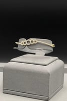 اسوارة مع خاتم ذهب تصميم دائرة الالماسي