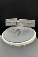 طقم كور ذهب صافي عيار 21 وزن 3.9 جرام