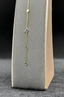 اسوارة فراشة ذهب ملون عيار 18 وزن 1 جرام