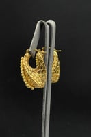 حلق ذهب صافي عيار 18 وزن 5.2 جرام