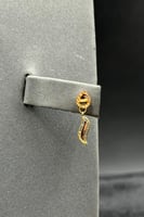 طقم ذهب عيار 21 نسق اللمسة الناعمة وزن 7.5 جرام