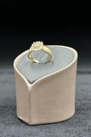 خاتم ذهب تصميم الماس عيار 18 وزن 3.1 جرام