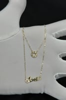 عقد تايجر دورين ذهب تصميم الماس عيار 18 وزن من 1.4...