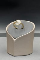 خاتم دائرة مفرغ ذهب تصميم الماس عيار 18 وزن 3.6 جر...