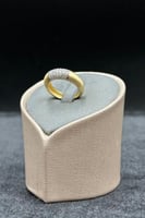 خاتم ذهب تصميم الماس عيار 18 وزن 3.7 جرام