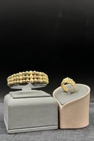 افضل اسوارة مع خاتم ذهب عيار 18 بتصميم كور راقى وز...