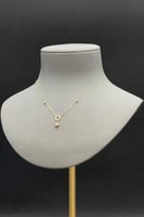 عقد متعدد الاشكال ذهب صافي عيار 18 وزن 0.8 جرام