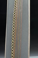 اسوارة دوائر ذهب صافي ملون عيار 18 وزن 8.3 جرام