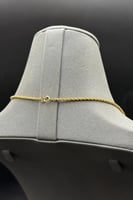 عقد مجدول مع كور ذهب تصميم هندي عيار 21 وزن 4.6 جر...