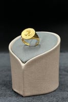 خاتم وردة ذهب صافي عيار 21 وزن من 2.5 الى 2.6 جرام