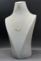 عقد ذهب صافي عيار 18 وزن 3.6 جرام