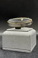 اسوارة مع خاتم ذهب صافي ايطالي عيار 18 وزن 18.9 جر...