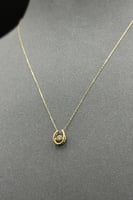 عقد الماس وزن الذهب : 0.76 جرام وزن الألماس : 0.08...