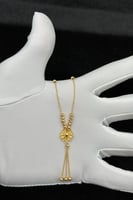 عقد وردة ذهب صافي عيار 21 وزن 4.4 جرام