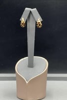 حلق بوتيقا تايجر ذهب ايطالي عيار 18 وزن 3 جرام