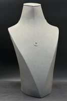 عقد مسمار ذهب صافي عيار 18 وزن من 0.6 الى 0.7 جرام