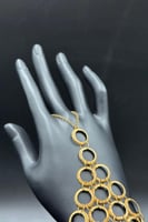 كف دوائر ذهب صافي عيار 21 وزن 11.6 جرام