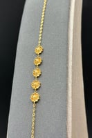 اسوارة وردات ذهب صافي عيار 21 وزن من 1.9 الى 2 جرا...