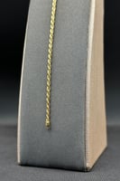 اسوارة مجدول ذهب صافي عيار 18 وزن 1 جرام