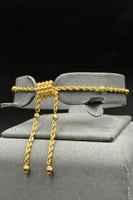 اسوارة مجدول ذهب صافي عيار 21 وزن 3.6 جرام