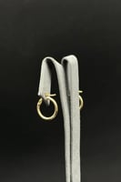 حلق دائري ذهب صافي ايطالي عيار 18 وزن 0.8 جرام