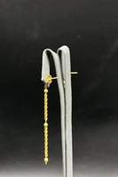 حلق مجدول ذهب صافي عيار 21 وزن 2.45 جرام