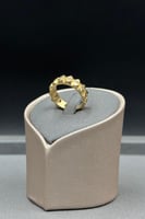 اسوارة مع خاتم ذهب تصميم الماس عيار 18 وزن 25.9 جر...