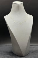 شوكر اوراق الشجر ذهب تصميم الماس عيار 18 وزن 0.6 ج...