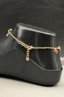 خلخال نجمة ذهب صافي ملون عيار 18 وزن 6.4 جرام