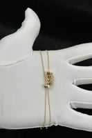 عقد حلقات ذهب تصميم الماس عيار 18 وزن 4.9 جرام