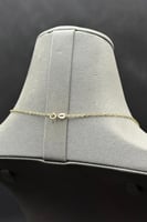 عقد حرف H ذهب صافي ايطالي عيار 18 وزن من 1.3 الى 1...