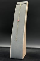 اسوارة اطفال فراشة ذهب صافي ملون عيار 18 وزن 1.2 ج...