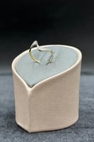 خاتم ذهب تصميم الماس عيار 18 وزن من 1.1 الى 1.2 جر...