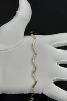 اسوارة الثعبان ذهب تصميم الماس ( فصوص ابيض ) عيار...