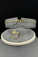 طقم ثلاث ادوار ذهب صافي عيار 21 وزن 7.7 جرام