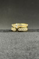 دبلة ذهب تصميم الماس عيار 18 وزن 2.7 جرام