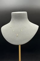 شوكر وردة ذهب تصميم الماس عيار 18 وزن 0.8 جرام