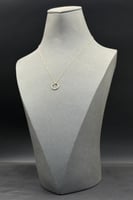 عقد مسمار ذهب صافي عيار 18 وزن من 0.6 الى 0.7 جرام