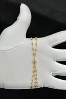 عقد ذهب عيار 21 بتصميم كور وزن من 3.8 الى 3.9 جرام