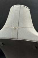 عقد ذهب تصميم الماس عيار 18 وزن 0.4 جرام