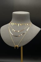 عقد اربعة ادوار ذهب صافي ايطالي