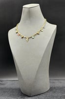 عقد متعددة الاشكال ذهب ايطالي عيار 18 وزن 10.35 جر...