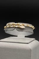 اسوارة مع خاتم ذهب صافي ملون عيار 18 وزن 10.2 جرام