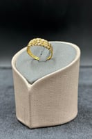 خاتم ذهب صافي عيار 21 وزن من 1.3 الى 1.5 جرام