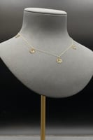 تشوكر ذهب عيار 18 بتصيمم دائرة وزن 1 جرام