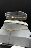 طقم وردة ذهب صافي عيار 21 وزن 5.8 جرام