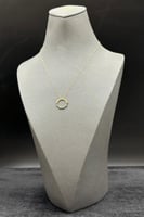 عقد دائري ذهب تصميم الماس عيار 18 وزن 1 جرام