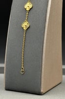 اسوارة خمس وردات ذهب صافي عيار 21 وزن 3.7 جرام