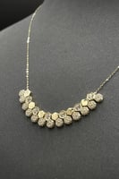 عقد خليه ذهب ابيض تصميم الماس عيار 18 وزن من 4.2 ا...